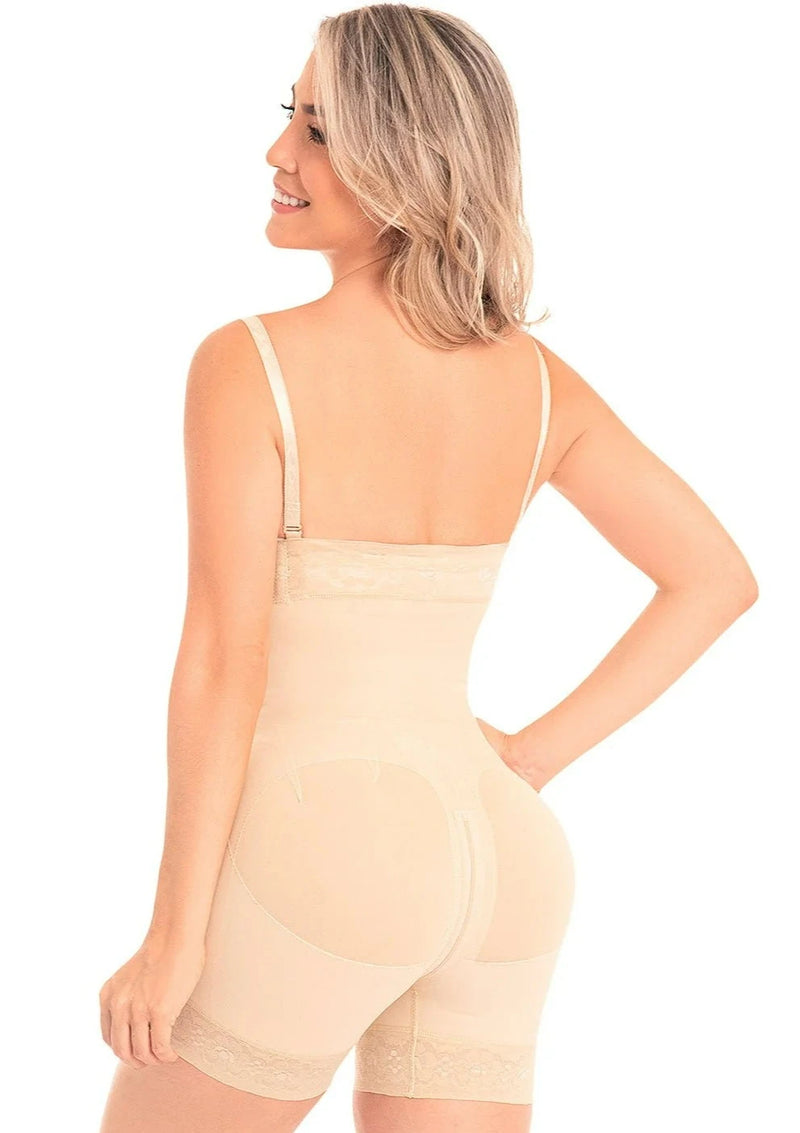 Strapless Faja with Diagonal Zipper